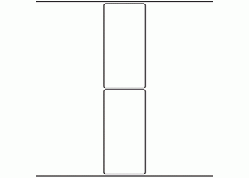 86mm x 174.5mm - 390 blank labels per roll