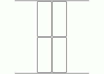 50mm x 124mm - 1,100 blank labels per roll