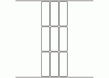 30mm x 90mm - 2,250 blank labels per roll