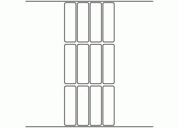 23mm x 80mm - 3,320 blank labels per roll