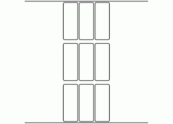 30mm x 77mm - 2,490 blank labels per roll