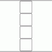 70mm x 70mm - 950 blank labels per roll