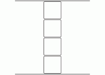 70mm x 70mm - 950 blank labels per roll