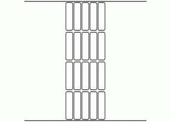17mm x 69mm - 4,750 blank labels per roll
