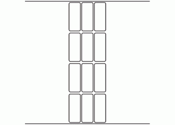 26mm x 65mm - 3,000 blank labels per roll