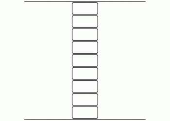 64mm x 30mm - 2,130 blank labels per roll