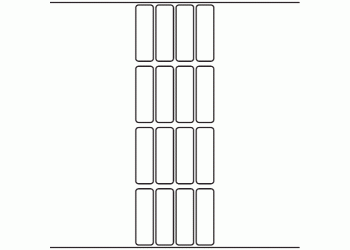 20mm x 64mm - 4,000 blank labels per roll