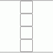 60mm x 60mm - 1,100 blank labels per roll