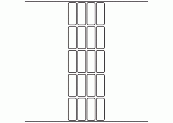 20mm x 55mm - 4,720 blank labels per roll