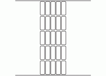 17mm x 51mm - 6,250 blank labels per roll