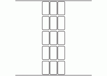 26mm x 50mm - 3,750 blank labels per roll