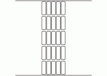 15mm x 50mm - 6,250 blank labels per roll