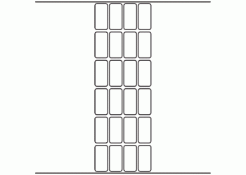 22mm x 45mm - 5,680 blank labels per roll