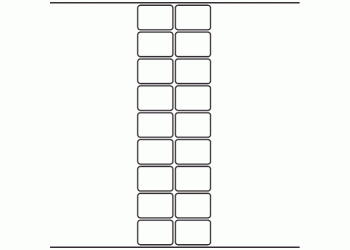 43mm x 30mm - 4,260 blank labels per roll