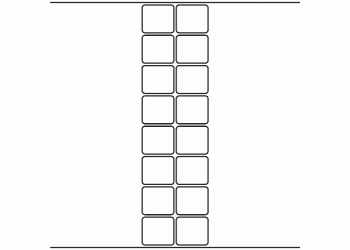 40mm x 35mm - 3,680 blank labels per roll
