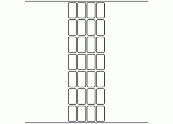 20mm x 38mm - 6,640 blank labels per roll
