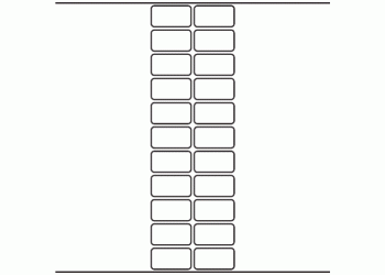 38mm x 20mm - 6,060 blank labels per roll