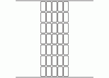18mm x 36mm - 8,750 blank labels per roll