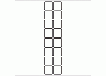 35mm x 35mm - 3,660 blank labels per roll