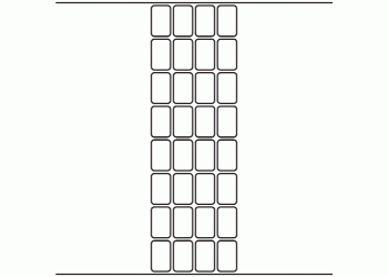 20mm x 32mm - 8,000 blank labels per roll