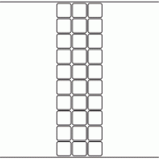 26mm x 26mm - 7,110 blank labels per roll