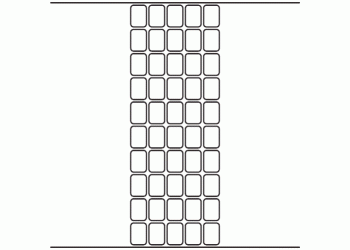 18mm x 25mm - 12,500 blank labels per roll
