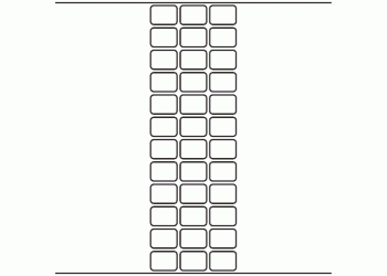 25mm x 18mm - 9,900 blank labels per roll