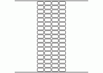 23mm x 12mm - 18,720 blank labels per roll