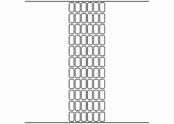12mm x 23mm - 15,600 blank labels per roll