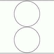 174mm dia - 395 blank labels per roll