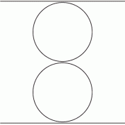 149mm dia - 460 blank labels per roll