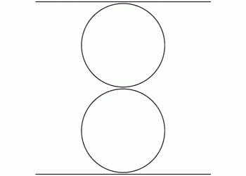 149mm dia - 460 blank labels per roll