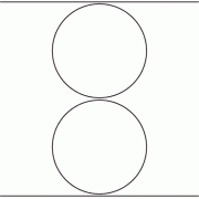 124mm dia - 550 blank labels per roll