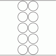 50mm dia - 2,500 blank labels per roll