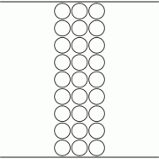 30mm dia - 6,390 blank labels per roll