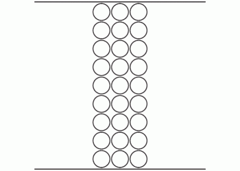 30mm dia - 6,390 blank labels per roll