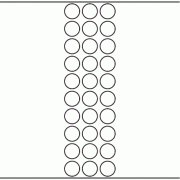 25.4mm dia - 7,110 blank labels per roll