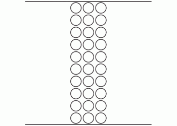 25.4mm dia - 7,110 blank labels per roll