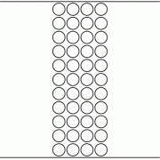 20mm dia - 12,120 blank labels per roll