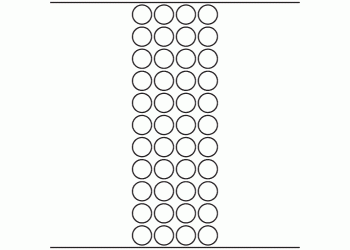 20mm dia - 12,120 blank labels per roll