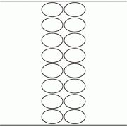 48mm x 32mm Oval - 4,000 blank labels per roll