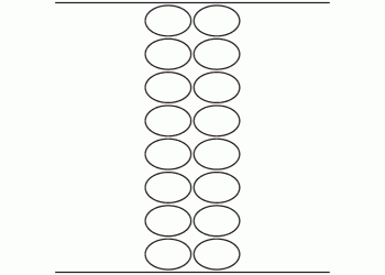 48mm x 32mm Oval - 4,000 blank labels per roll