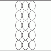 32mm x 48mm Oval - 4,110 blank labels per roll