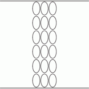 25mm x 45mm Oval - 4,260 blank labels per roll