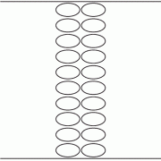 45mm x 25mm Oval - 4,960 blank labels per roll