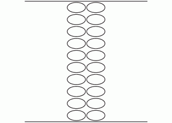 45mm x 25mm Oval - 4,960 blank labels per roll