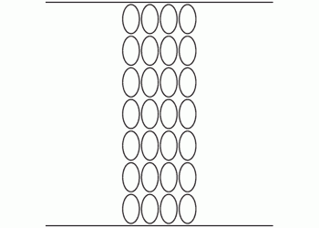 23mm x 40mm Oval - 6,400 blank labels per roll