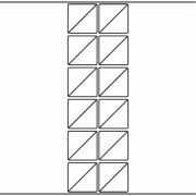 45mm Triangle - 5,680 blank labels per roll