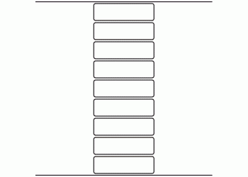 89mm x 25mm - 2,480 blank labels per roll