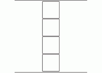 74mm x 74mm - 900 blank labels per roll